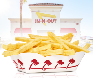 In-N-Out Burgers and Fries Menu